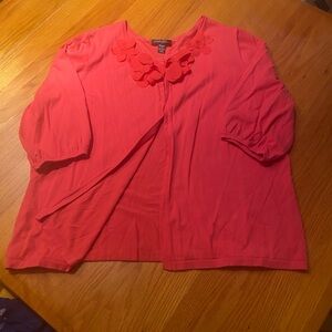 Designers Originals Coral Cardigan with Floral Details